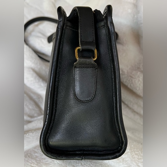 Vintage Coach Swagger Bag black Made in United States 1970s - Picture 4 of 15